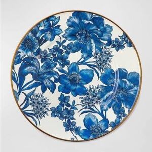 MacKenzie-Childs Blue Floral Dinner Plate